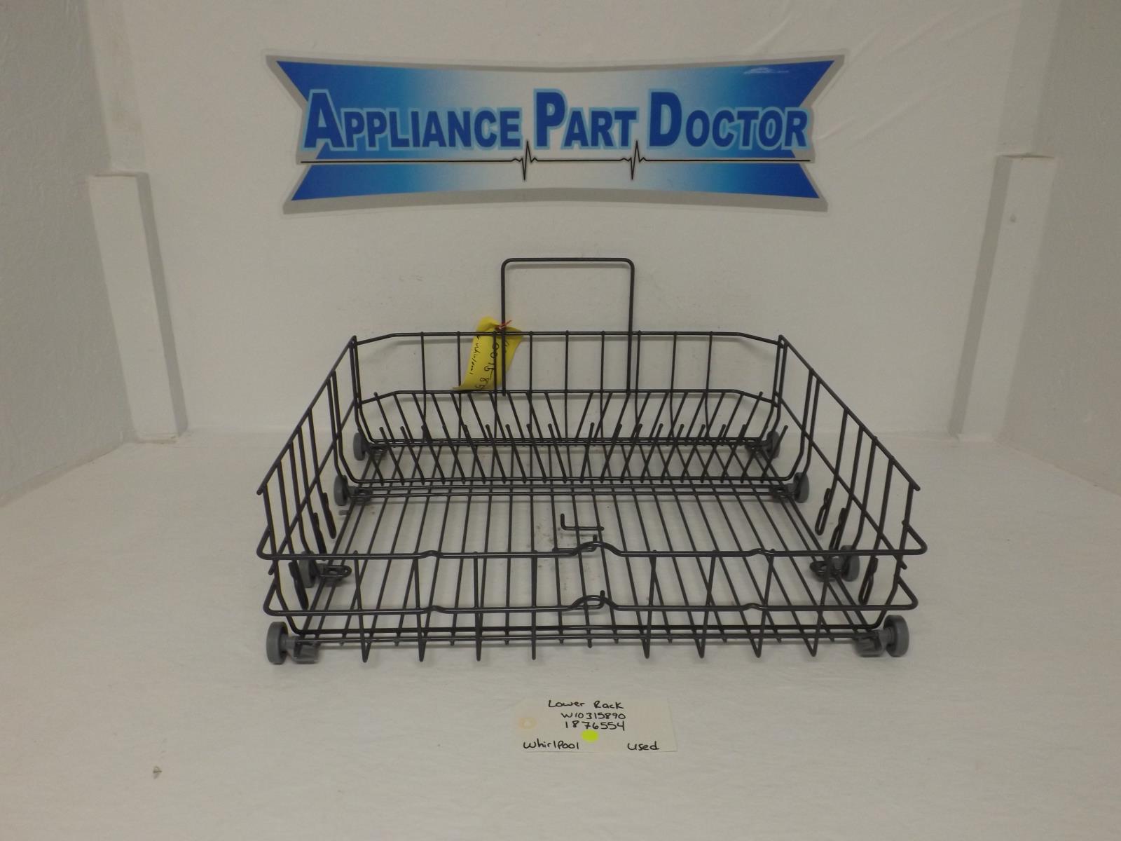 Whirlpool Dishwasher W10315890 1876554 Lower Rack Used Whirlpool Dishwasher W10315890 1876554 Lower Rack Used